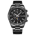 Brand Men Watches Chronograph Quartz Watch Men Stainless Steel Waterproof Sports Clock Watches Business reloj hombre